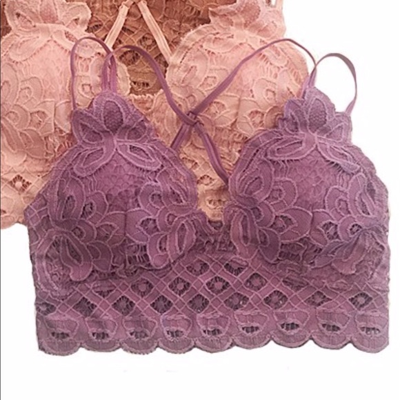 Other - Last one Crochet lace bralette in purple